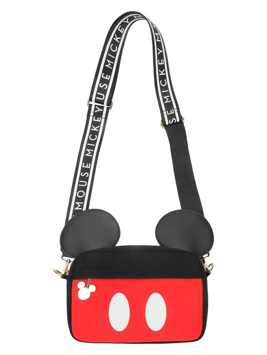 Disney Mickey Mouse Ears and Shorts Black Crossbody Purse - Picture 1 of 6